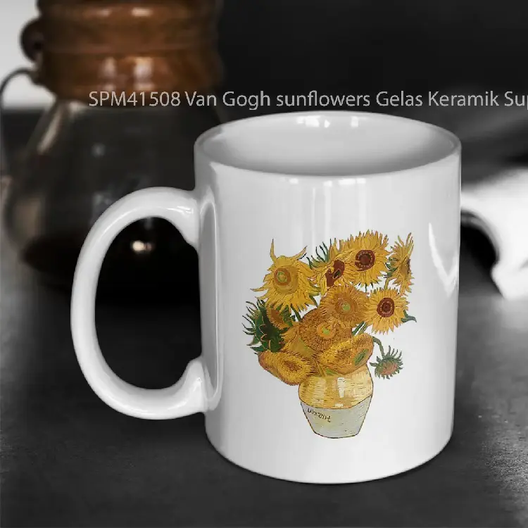 SPM41508 Van Gogh sunflowers Gelas Keramik Supermug