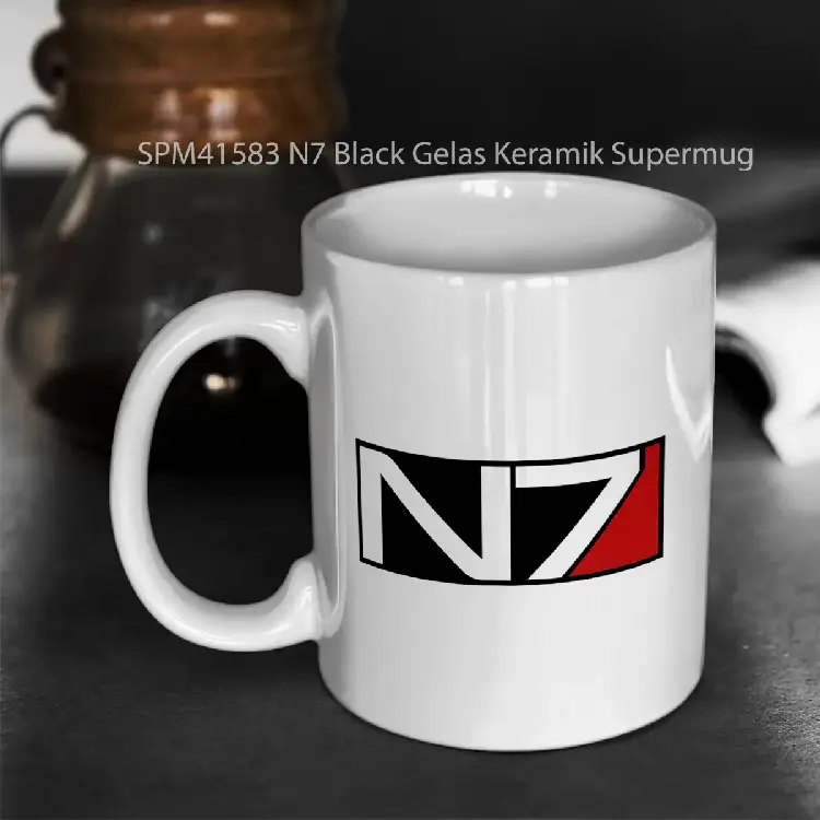 SPM41583 N7 Black Gelas Keramik Supermug