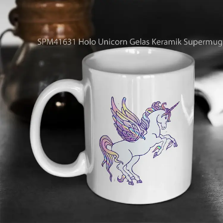 SPM41631 Holo Unicorn Gelas Keramik Supermug