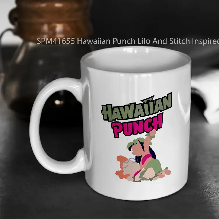 SPM41655 Hawaiian Punch Lilo And Stitch Inspired cute tees home decor Heckinfarout Gelas Keramik Supermug