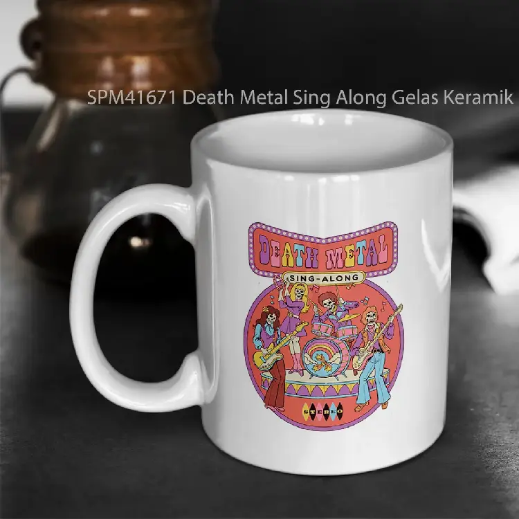 SPM41671 Death Metal Sing Along Gelas Keramik Supermug