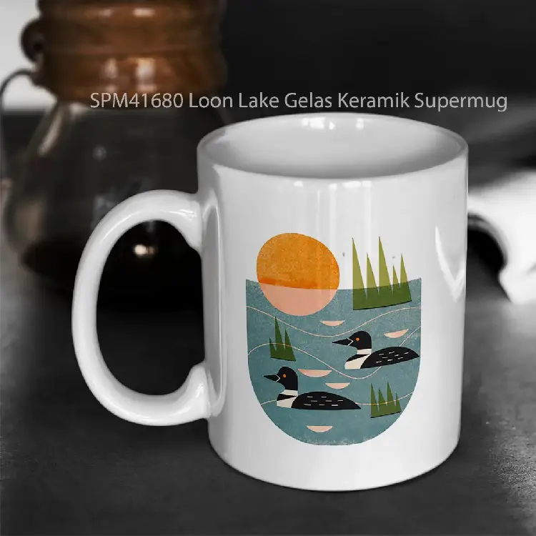 SPM41680 Loon Lake Gelas Keramik Supermug