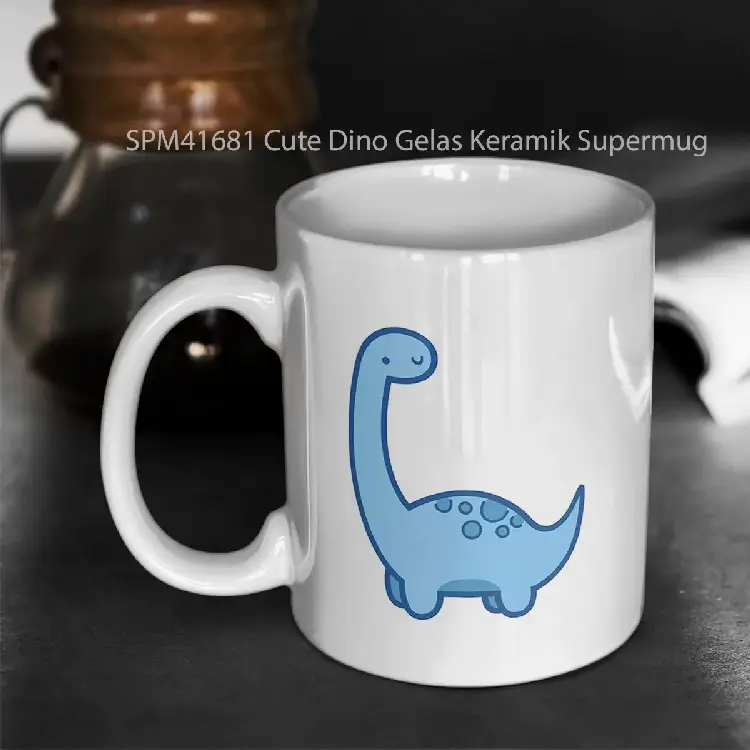 SPM41681 Cute Dino Gelas Keramik Supermug