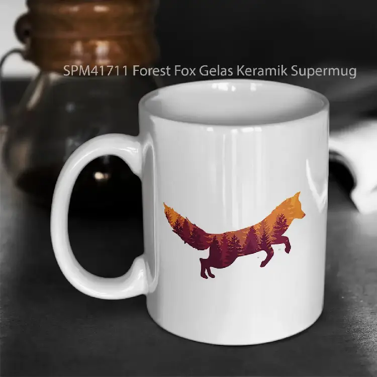 SPM41711 Forest Fox Gelas Keramik Supermug