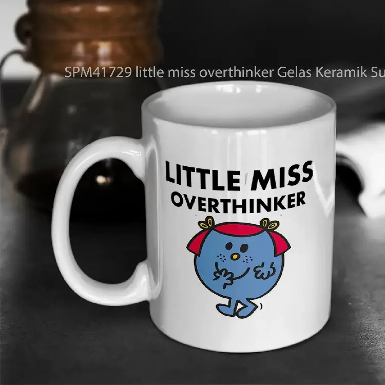 SPM41729 little miss overthinker Gelas Keramik Supermug