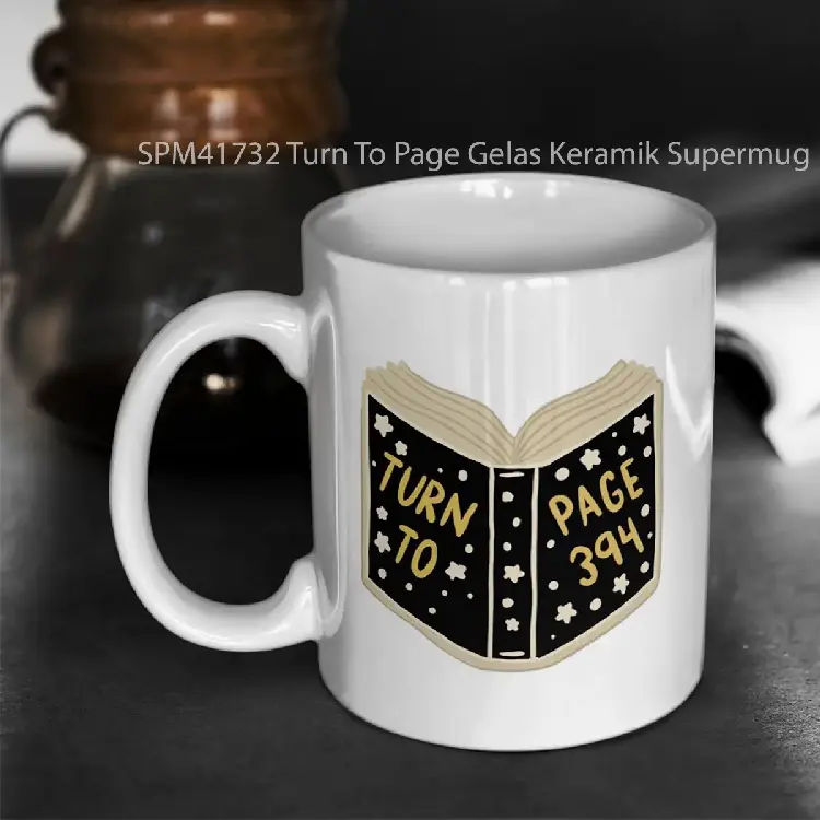 SPM41732 Turn To Page Gelas Keramik Supermug
