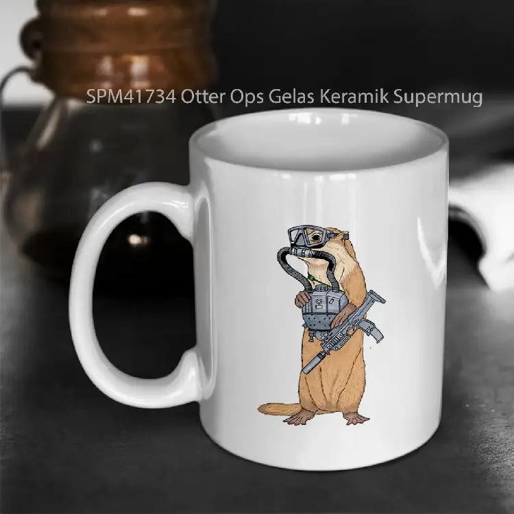 SPM41734 Otter Ops Gelas Keramik Supermug