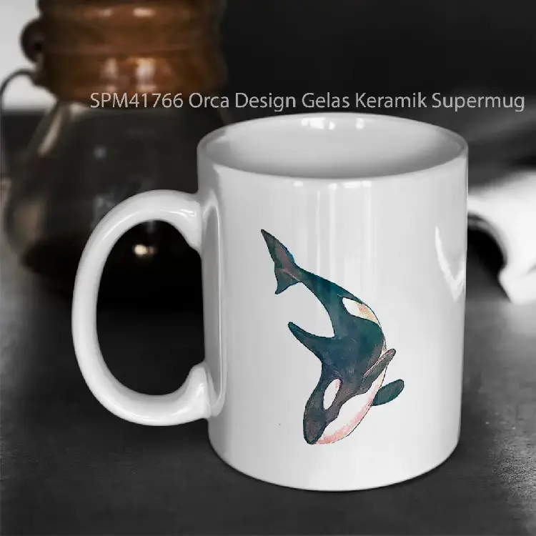 SPM41766 Orca Design Gelas Keramik Supermug