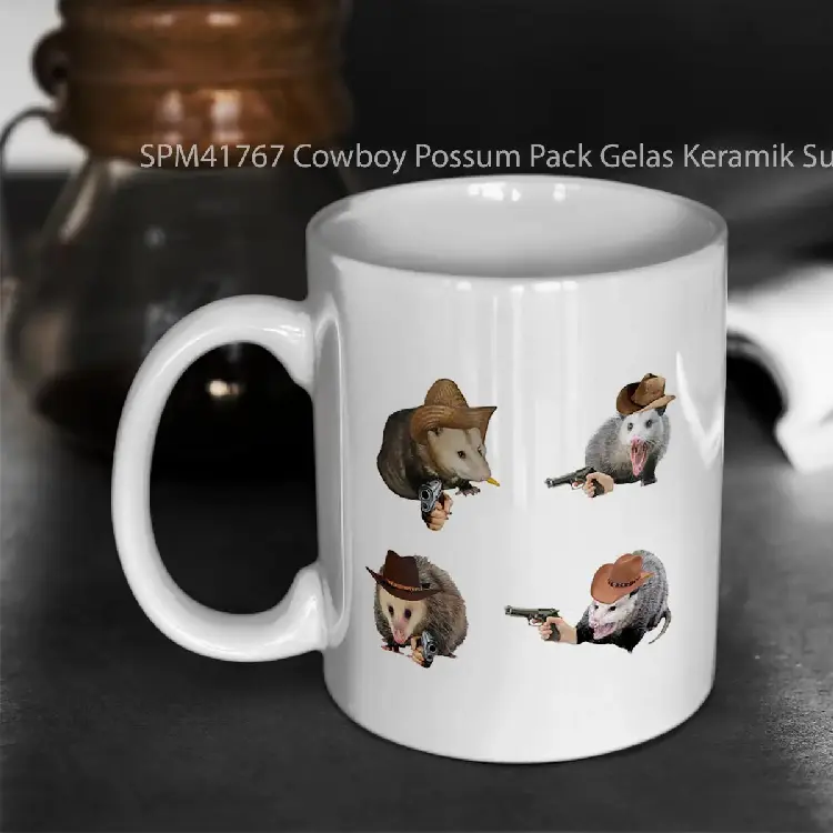 SPM41767 Cowboy Possum Pack Gelas Keramik Supermug