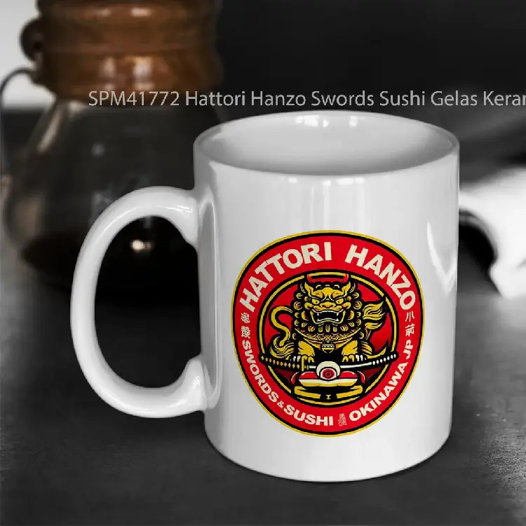 SPM41772 Hattori Hanzo Swords Sushi Gelas Keramik Supermug