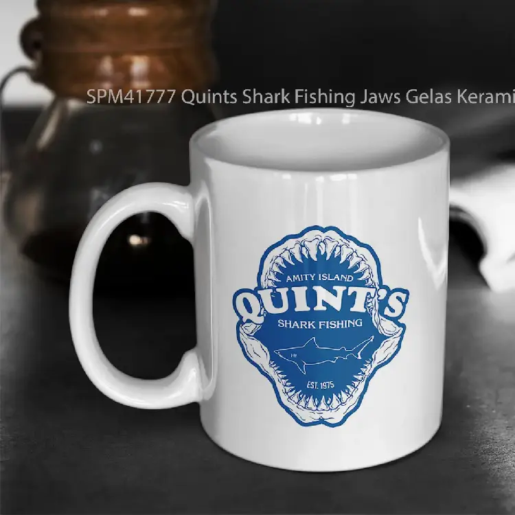 SPM41777 Quints Shark Fishing Jaws Gelas Keramik Supermug