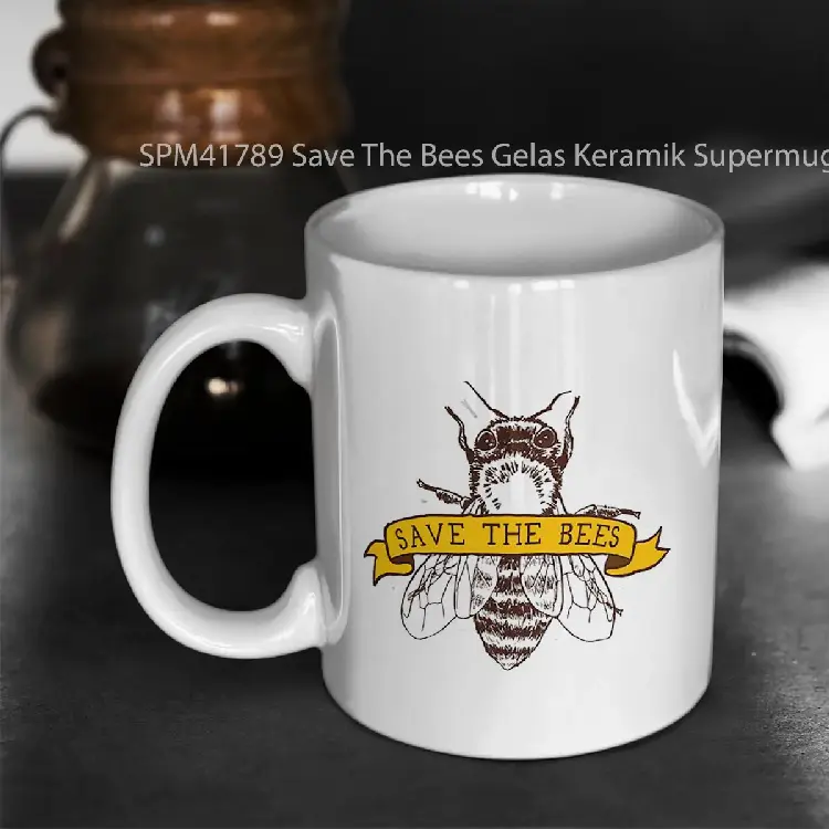 SPM41789 Save The Bees Gelas Keramik Supermug