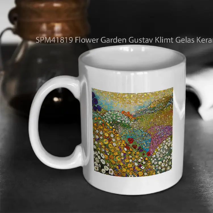 SPM41819 Flower Garden Gustav Klimt Gelas Keramik Supermug