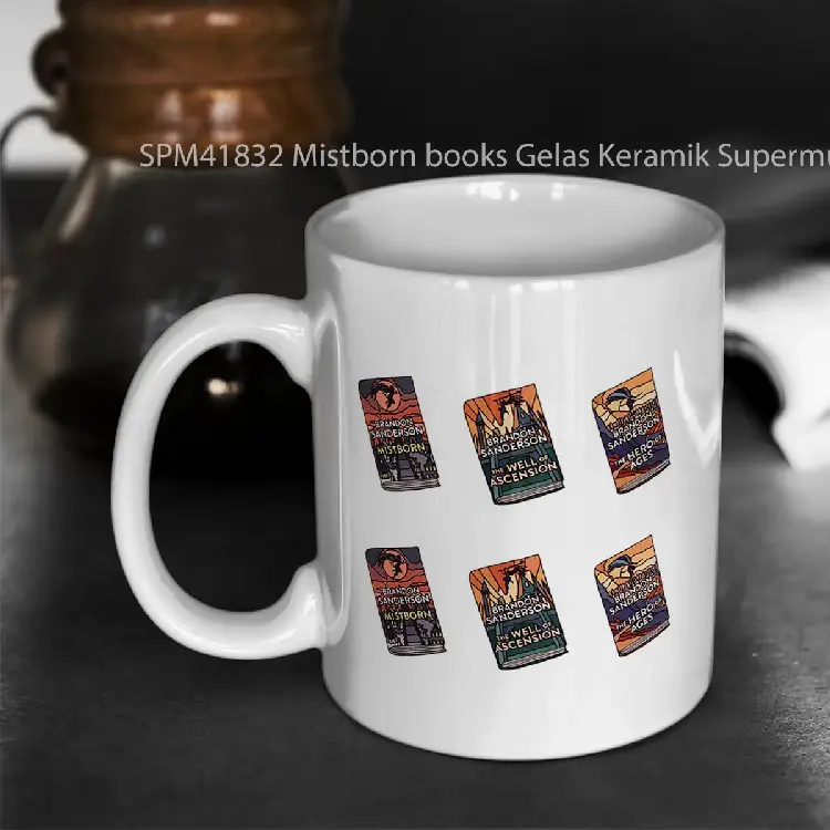 SPM41832 Mistborn books Gelas Keramik Supermug