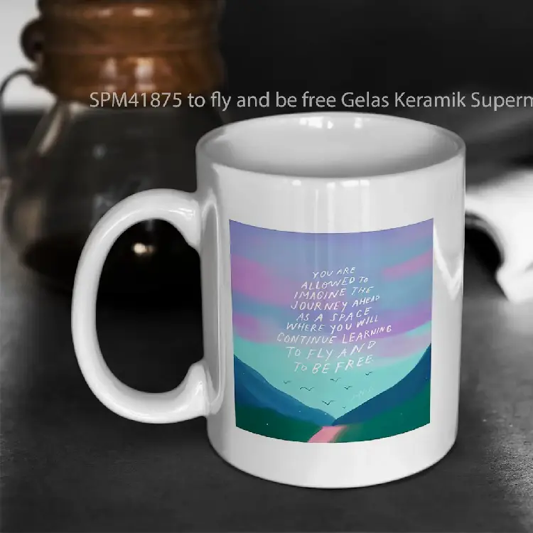 SPM41875 to fly and be free Gelas Keramik Supermug