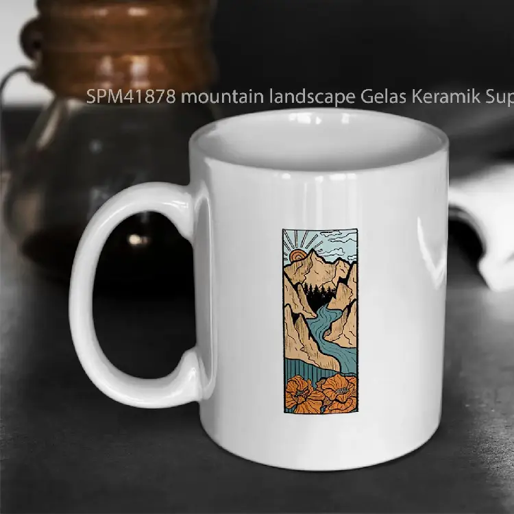 SPM41878 mountain landscape Gelas Keramik Supermug