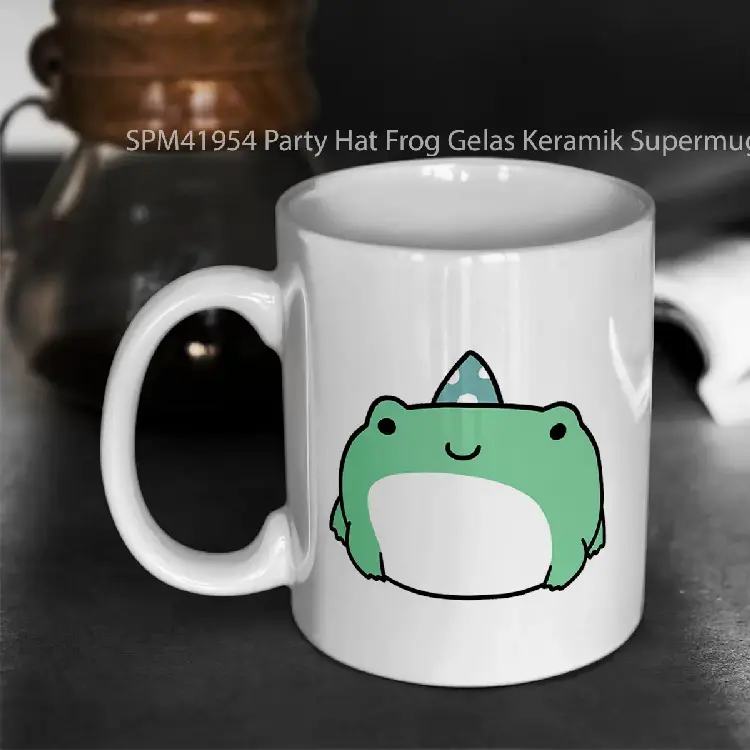 SPM41954 Party Hat Frog Gelas Keramik Supermug