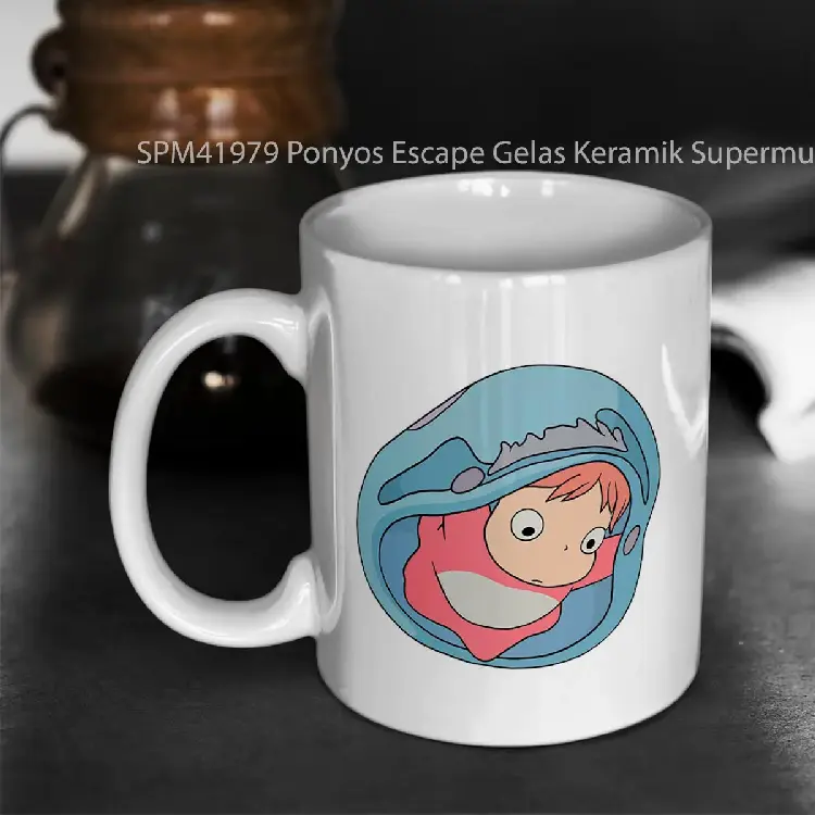 SPM41979 Ponyos Escape Gelas Keramik Supermug
