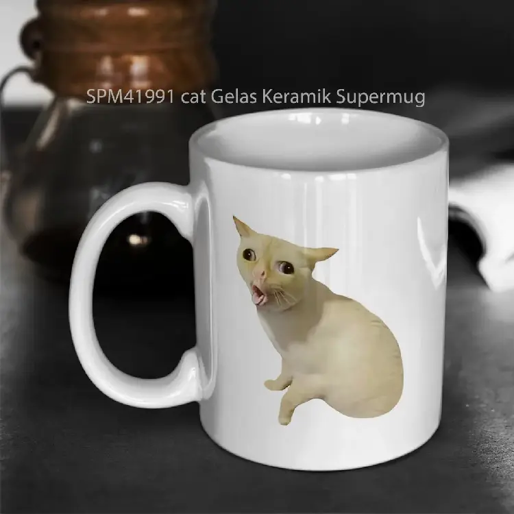 SPM41991 cat Gelas Keramik Supermug