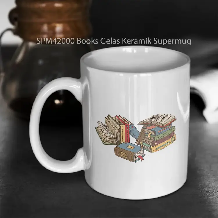 SPM42000 Books Gelas Keramik Supermug