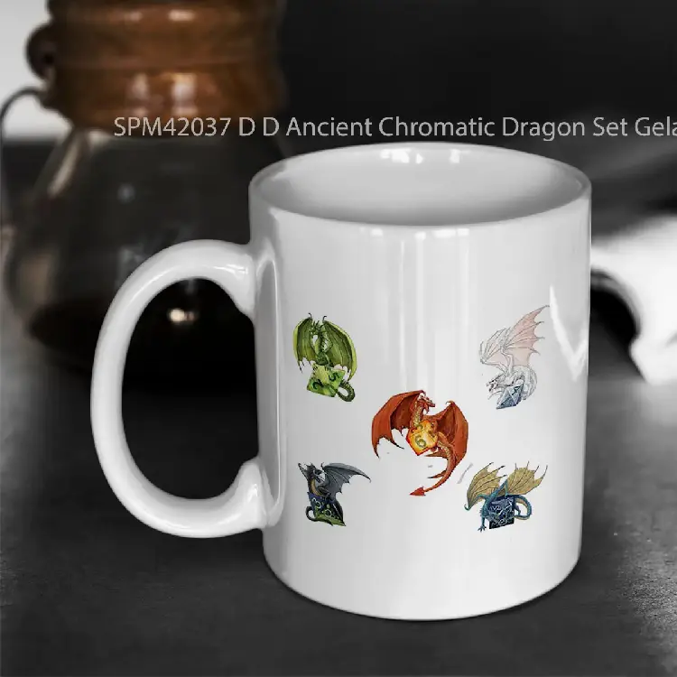 SPM42037 D D Ancient Chromatic Dragon Set Gelas Keramik Supermug