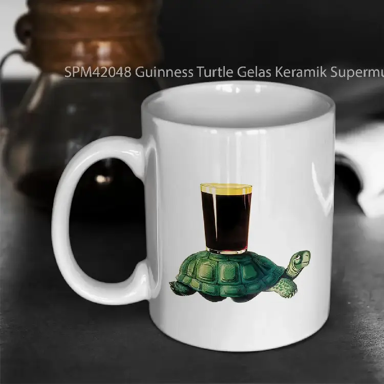 SPM42048 Guinness Turtle Gelas Keramik Supermug