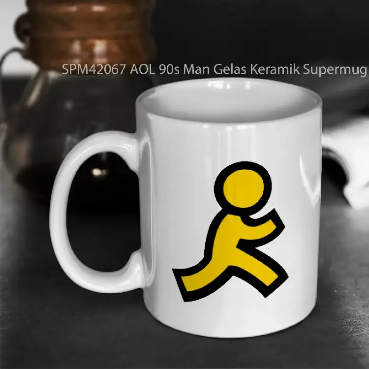 SPM42067 AOL 90s Man Gelas Keramik Supermug
