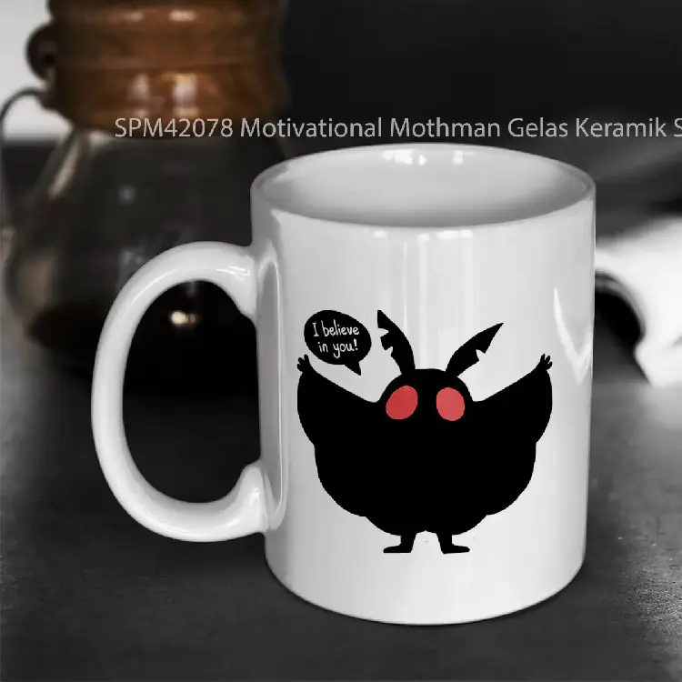 SPM42078 Motivational Mothman Gelas Keramik Supermug