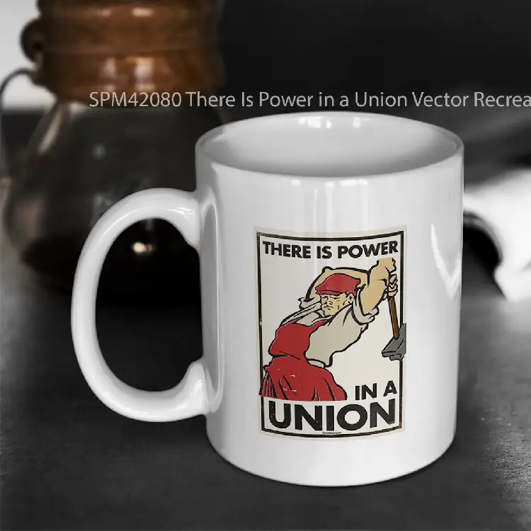 SPM42080 There Is Power in a Union Vector Recreation Gelas Keramik Supermug