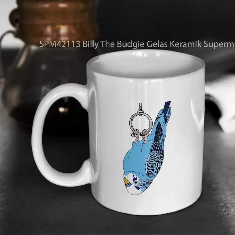 SPM42113 Billy The Budgie Gelas Keramik Supermug