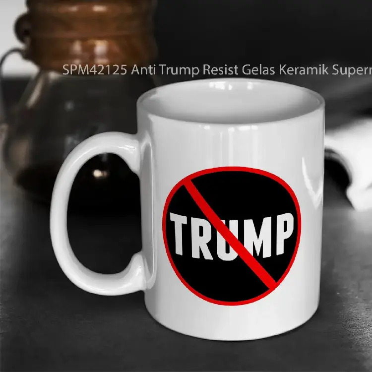 SPM42125 Anti Trump Resist Gelas Keramik Supermug