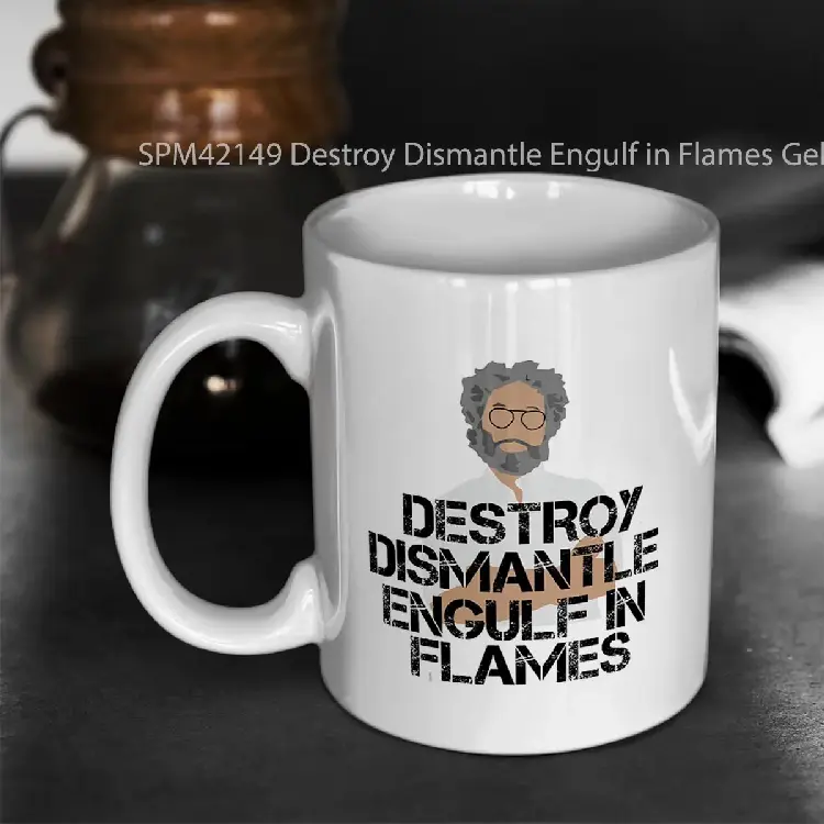 SPM42149 Destroy Dismantle Engulf in Flames Gelas Keramik Supermug