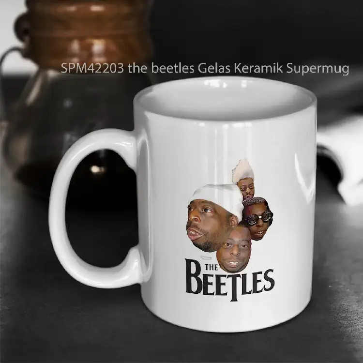 SPM42203 the beetles Gelas Keramik Supermug