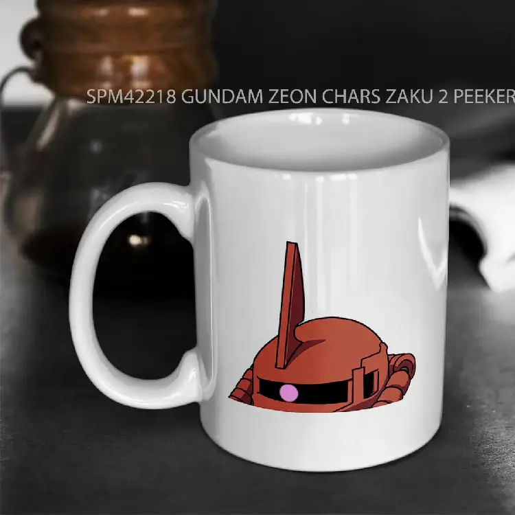 SPM42218 GUNDAM ZEON CHARS ZAKU 2 PEEKER Gelas Keramik Supermug
