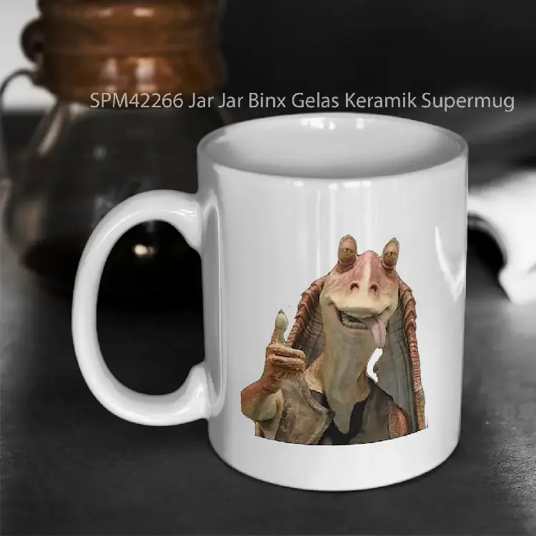SPM42266 Jar Jar Binx Gelas Keramik Supermug