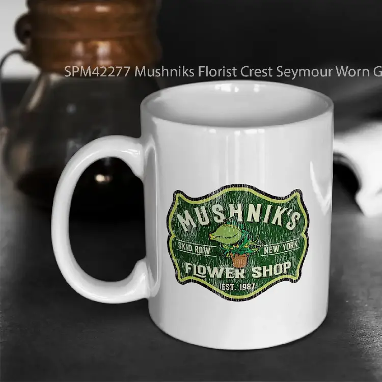 SPM42277 Mushniks Florist Crest Seymour Worn Gelas Keramik Supermug
