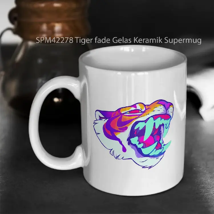 SPM42278 Tiger fade Gelas Keramik Supermug