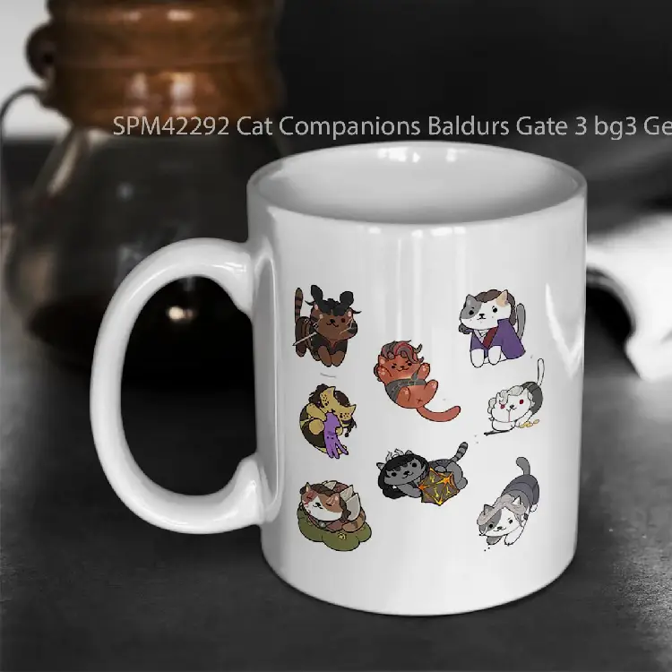 SPM42292 Cat Companions Baldurs Gate 3 bg3 Gelas Keramik Supermug