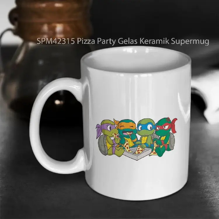 SPM42315 Pizza Party Gelas Keramik Supermug