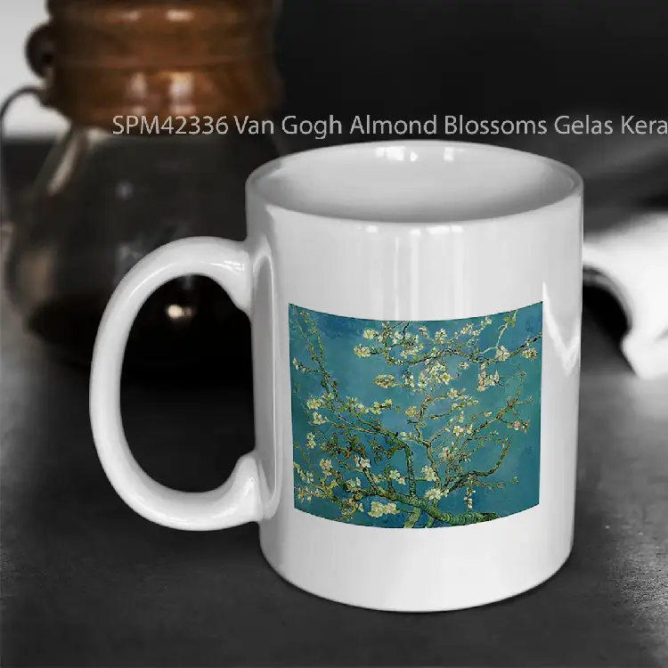 SPM42336 Van Gogh Almond Blossoms Gelas Keramik Supermug
