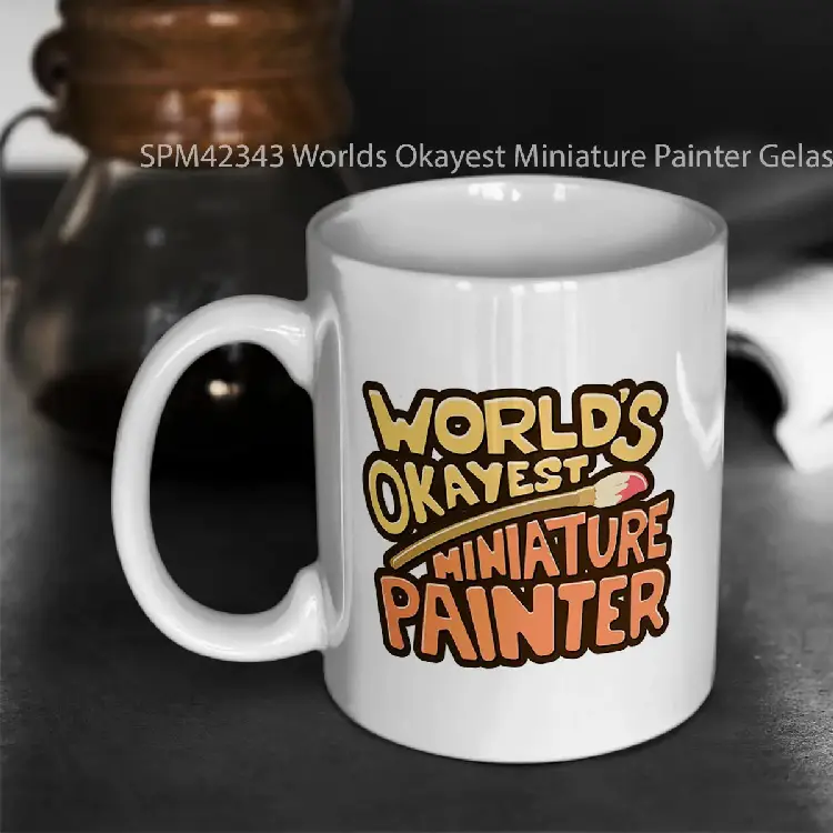 SPM42343 Worlds Okayest Miniature Painter Gelas Keramik Supermug