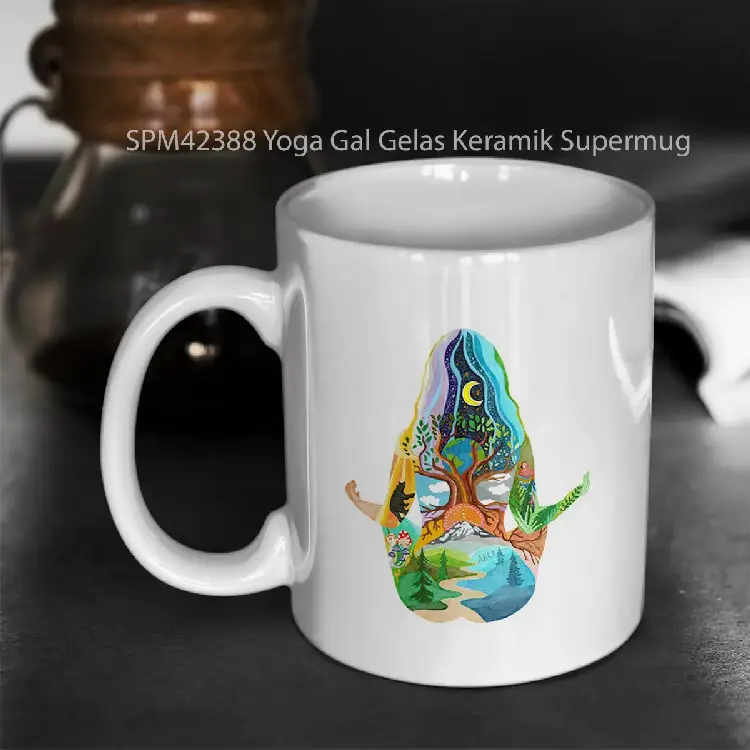 SPM42388 Yoga Gal Gelas Keramik Supermug