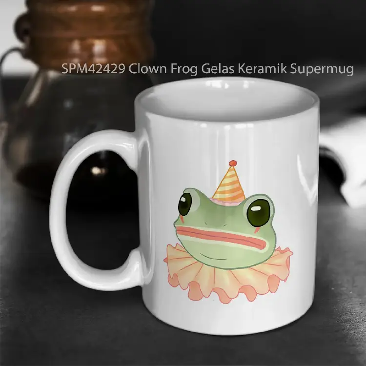 SPM42429 Clown Frog Gelas Keramik Supermug