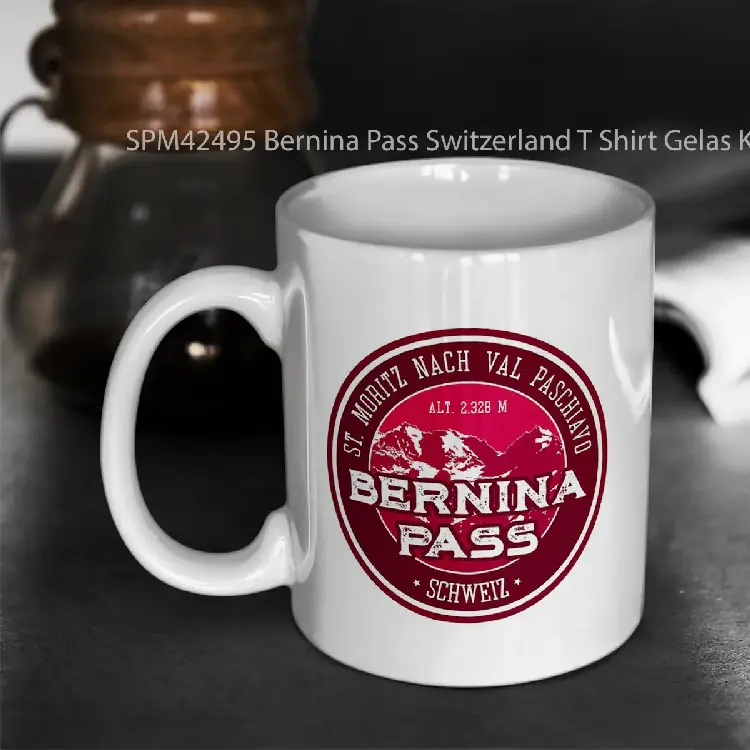 SPM42495 Bernina Pass Switzerland T Shirt Gelas Keramik Supermug