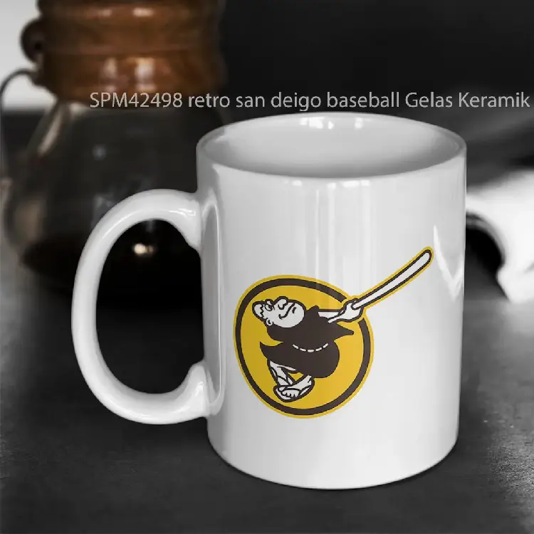 SPM42498 retro san deigo baseball Gelas Keramik Supermug
