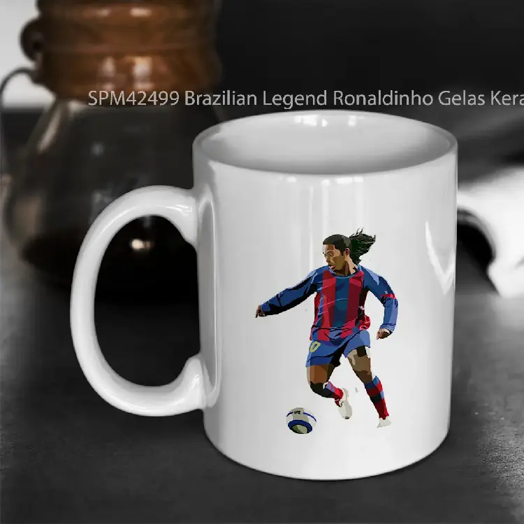 SPM42499 Brazilian Legend Ronaldinho Gelas Keramik Supermug