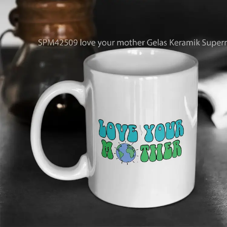 SPM42509 love your mother Gelas Keramik Supermug