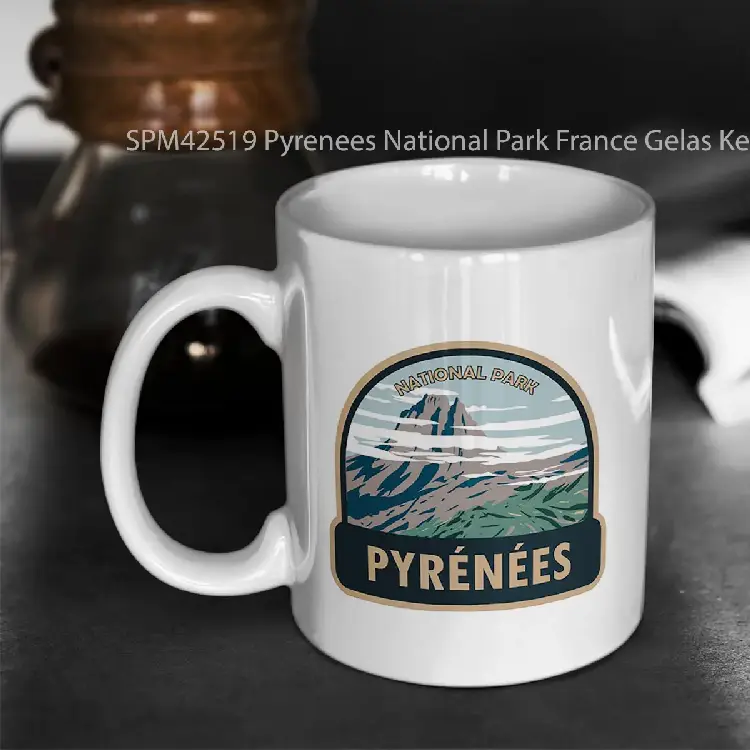 SPM42519 Pyrenees National Park France Gelas Keramik Supermug
