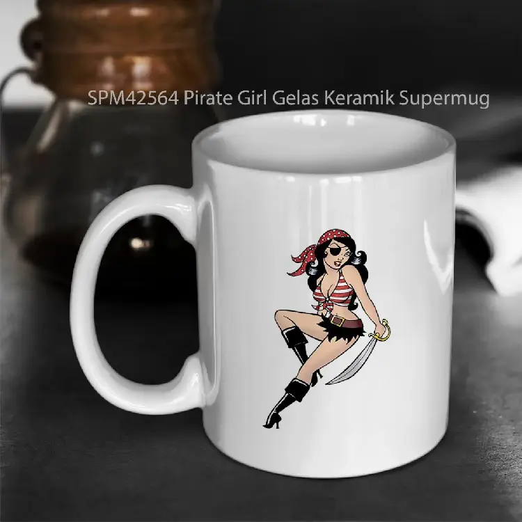 SPM42564 Pirate Girl Gelas Keramik Supermug