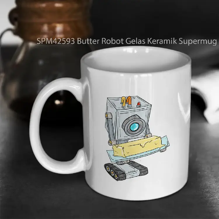 SPM42593 Butter Robot Gelas Keramik Supermug